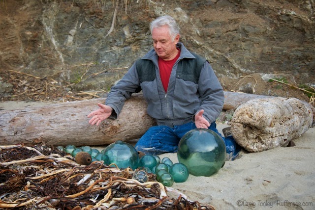 Glass fishing floats can be found by a lucky beachcomber