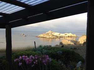 The early morning sun hits Fish Rocks by Barry Richman