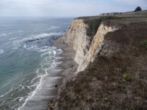 The steep bluffs at Pelican Bluffs by Peter Reimuller