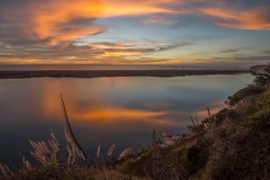 Sunset from the Gualala Bluff Trail by Paul Brewer