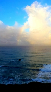 Rainbow over the ocean by Gary Levenson-Palmer