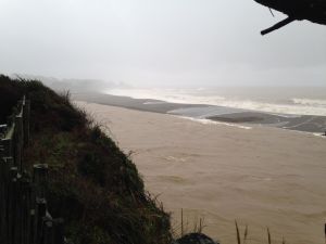 The Gualala River is full to the brim by Chris Howard