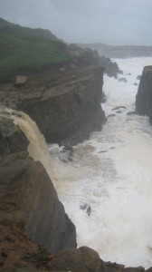 Waterfall at Stump Beach by John Sperry