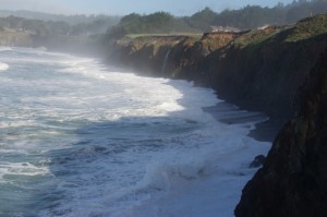 Black Point Beach the day after the big high tide by Alan Reinke