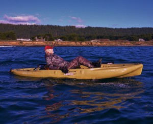 Jack Linkins Kayaking on a pedgal Miracle Drive Hobie Outback Kayak by Rogert Rude