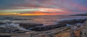 Sunset at low tide 1-22-15 by Paul Brewer