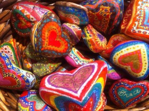 Heart rocks by Jann Littleton