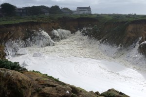 Sea Foam after the storm by Tom Eckles