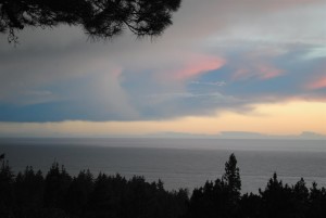 Thundercloud at end of sunset by Jeanne Jackson (Large)