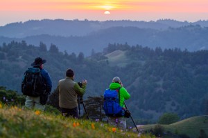 Watching the sunrise at Pole Mountain by Corby Hines