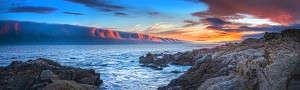 Panorama of Saturday night's dramatic sunset by Paul Kozal