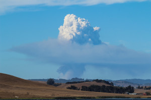 Lake County fire cloud by Nan Brichetto