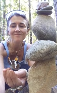 Amanda Stinson with a California Sister Butterfly, a selfie by Amanda Stinson