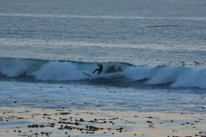 Wipe out in big waves off Point Arena by Peter Cracknell