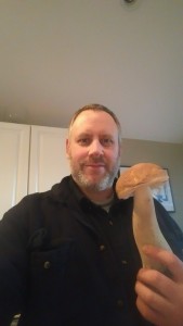 Jeff Quenzer with a beautiful King Bolete, a selfie by Jeff Quenzer