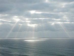 Sunbeams through storm clouds by Bettye Winters (Large)