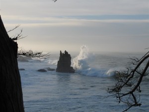 Monster Wave threatens Castle Rock by Richard Hansen (Medium)