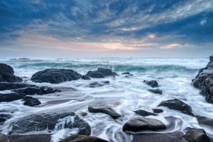 Walk on Beach waves by Paul Kozal