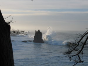 Monster Wave threatens Castle Rock by Richard Hansen