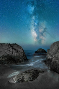 Sea Cove and the Milky Way by Paul Kozal