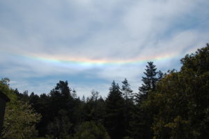 A Circumhorizontal Arc, aka a Fire Rainbow by Connie King