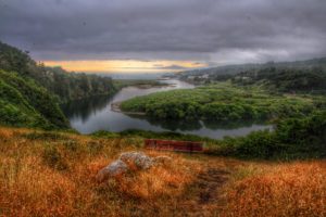 The Gualala River lagoon by Mike Nelson