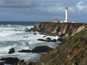 The Point Arena Lighthouse by Judy Woudenberg